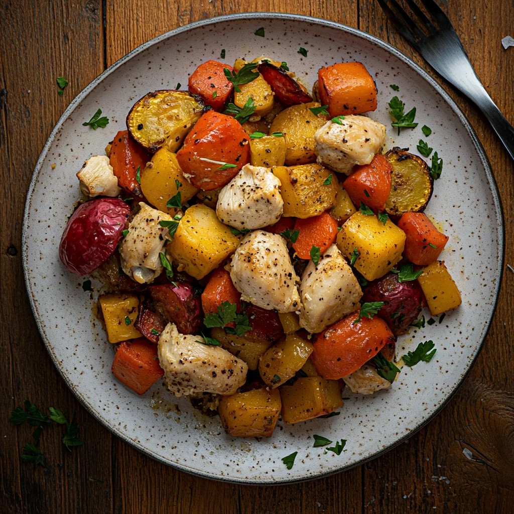 easy homemade chicken and vegetable bake ingredients