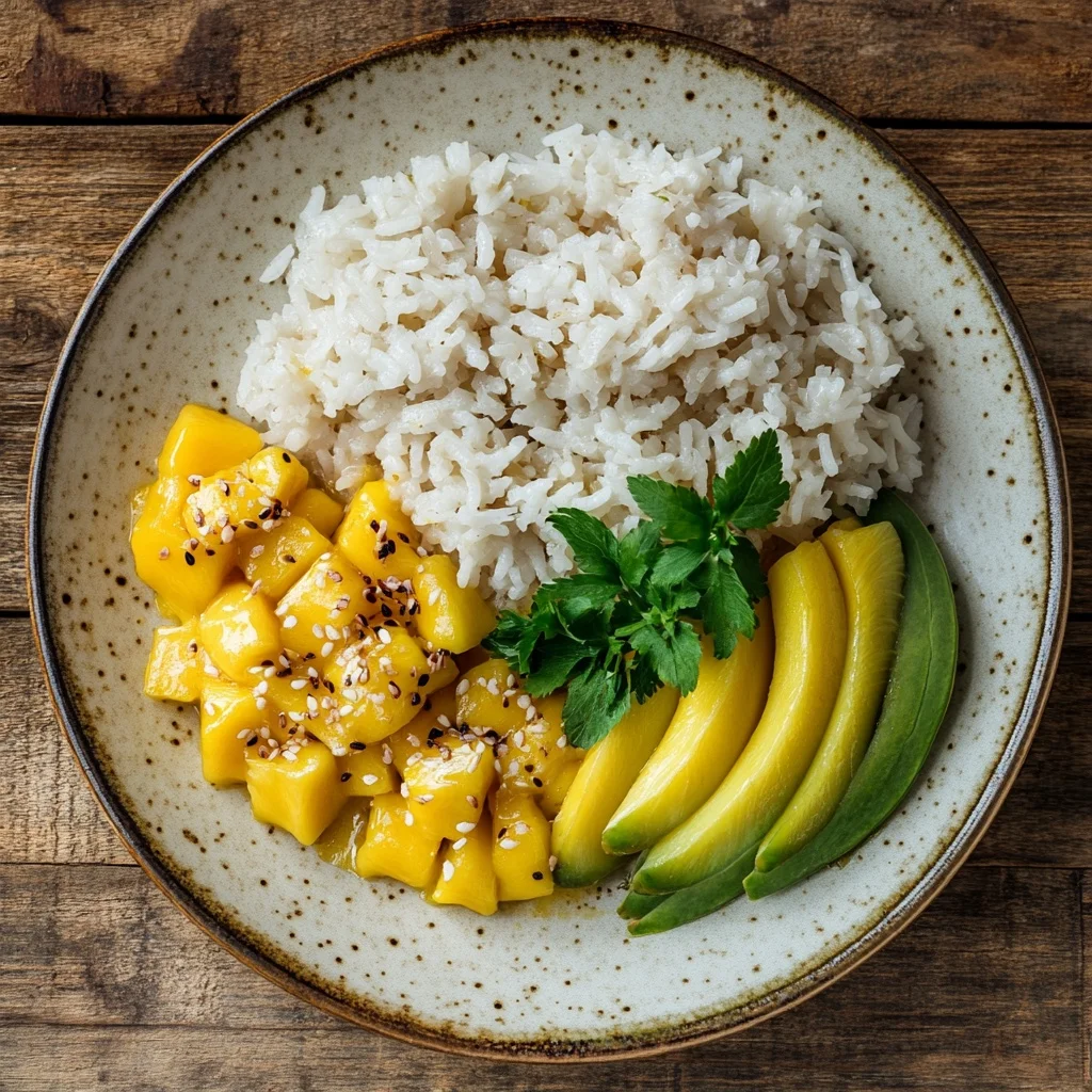 easy mango sticky rice