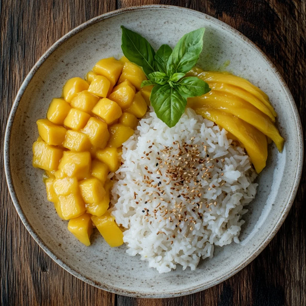 easy mango sticky rice ingredients