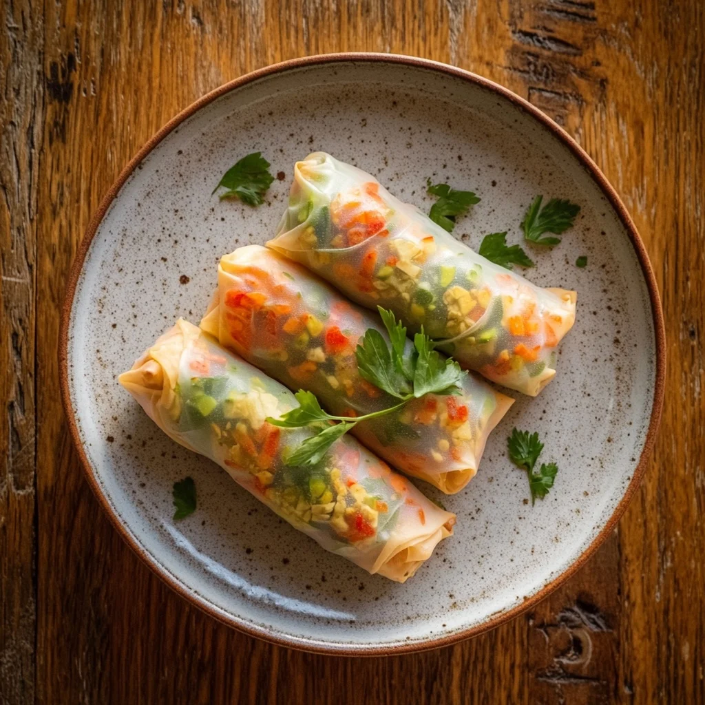 easy veggie spring rolls