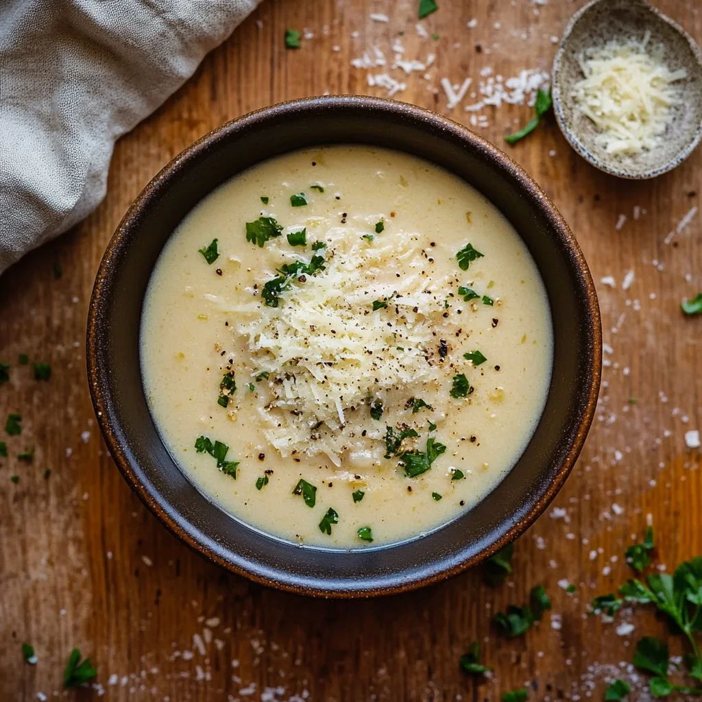 garlic parmesan chicken soup