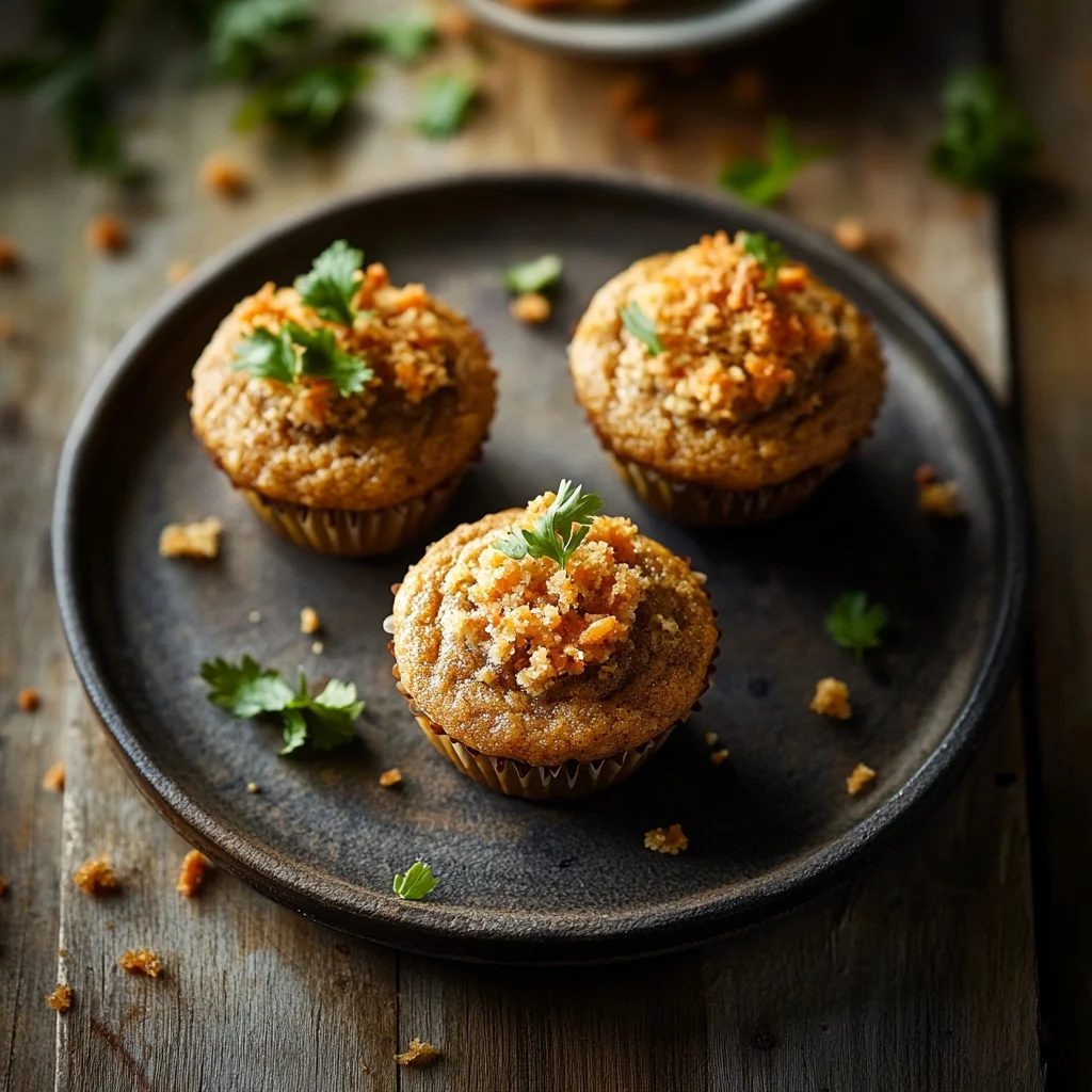 healthy carrot cake muffins serving suggestion