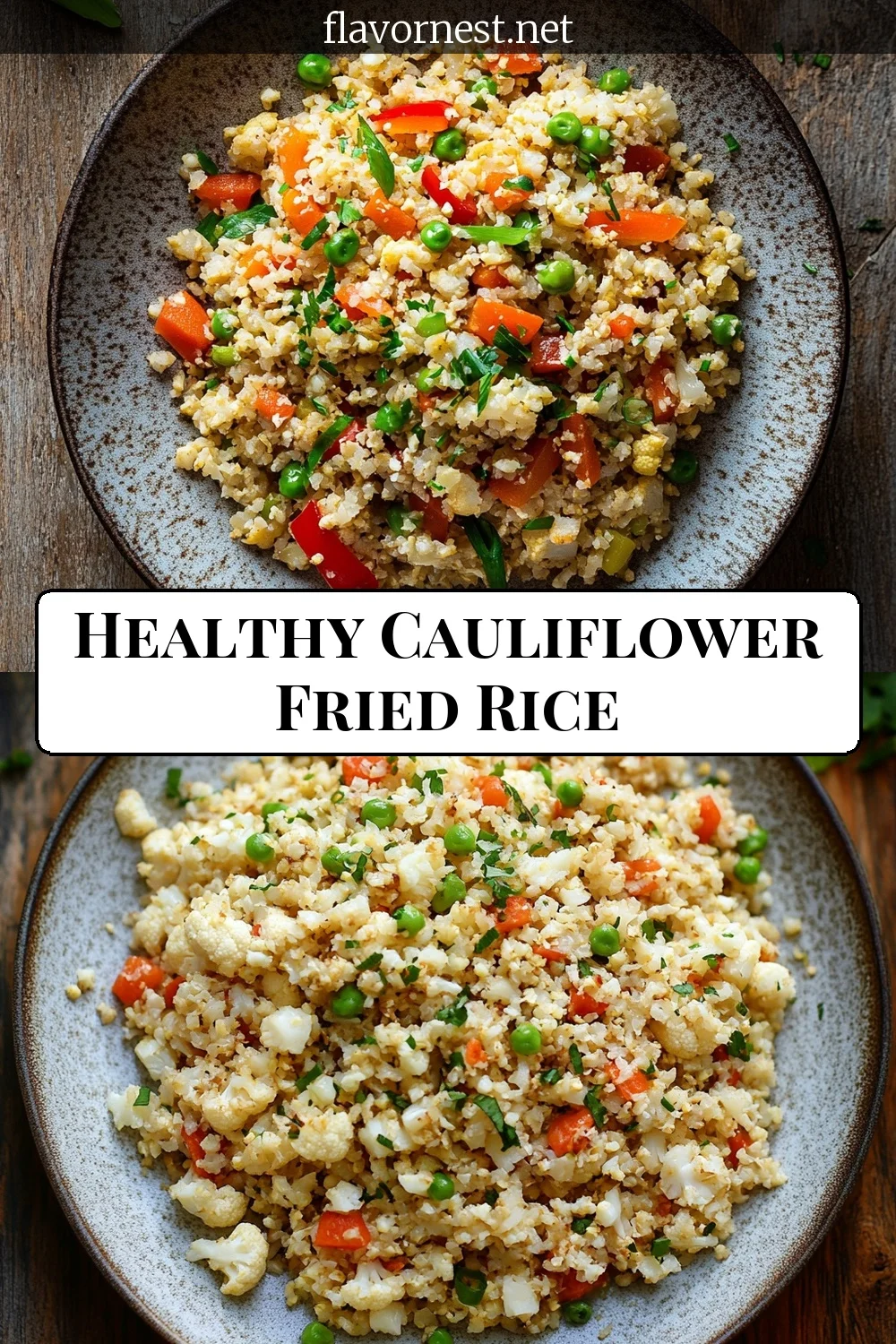 healthy cauliflower fried rice pin
