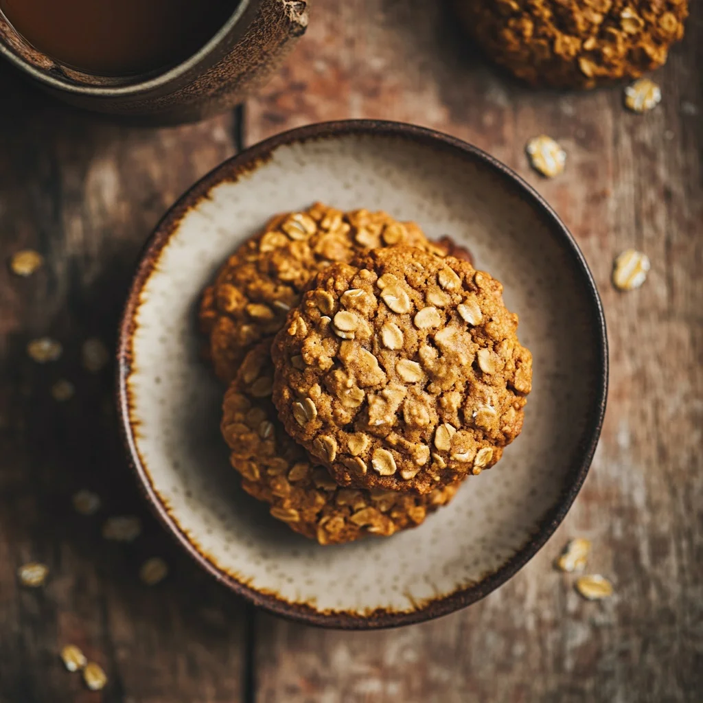healthy pumpkin oatmeal cookies