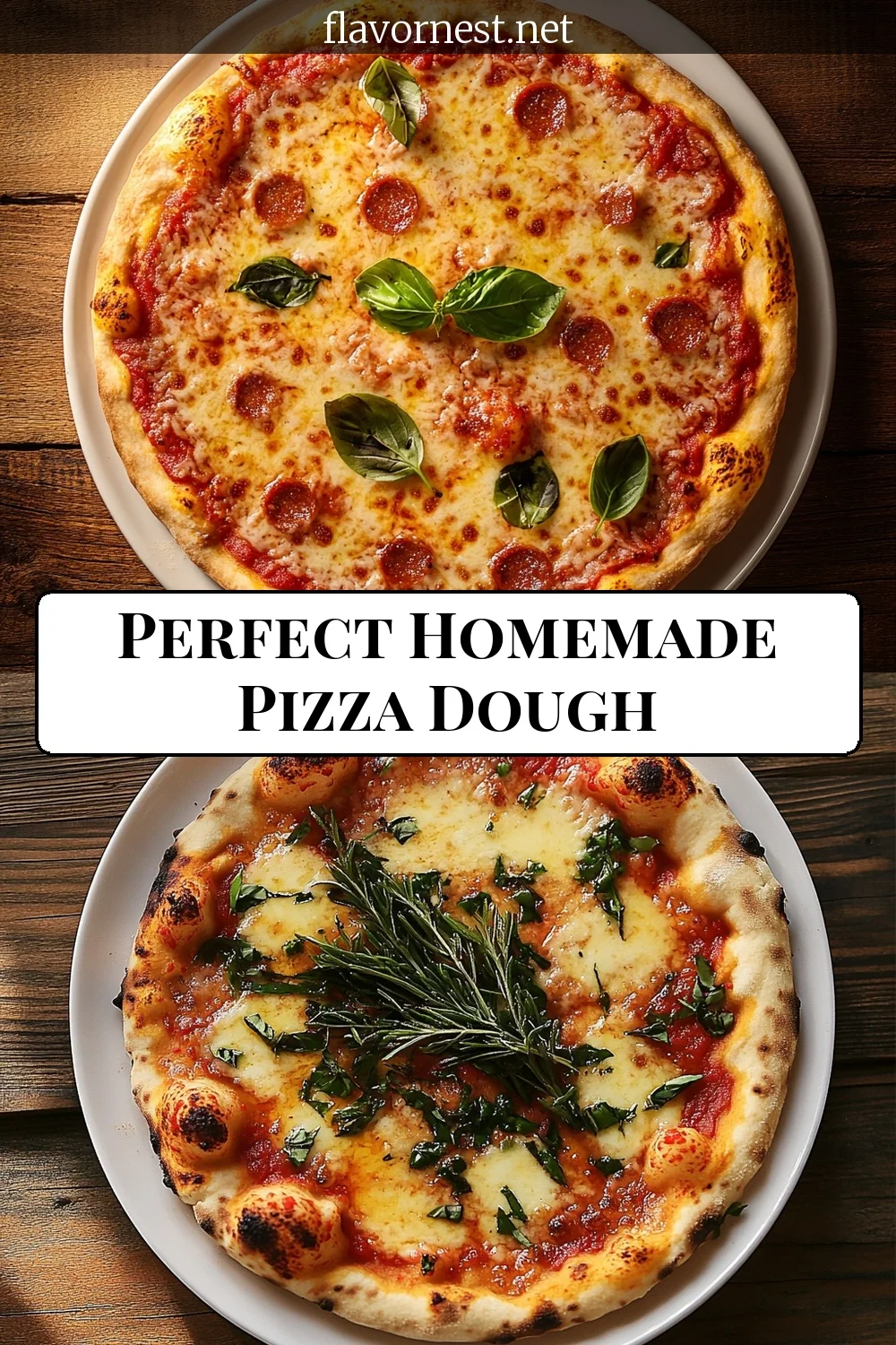 homemade pizza dough recipe pin