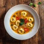 image for cozy chicken tortellini soup