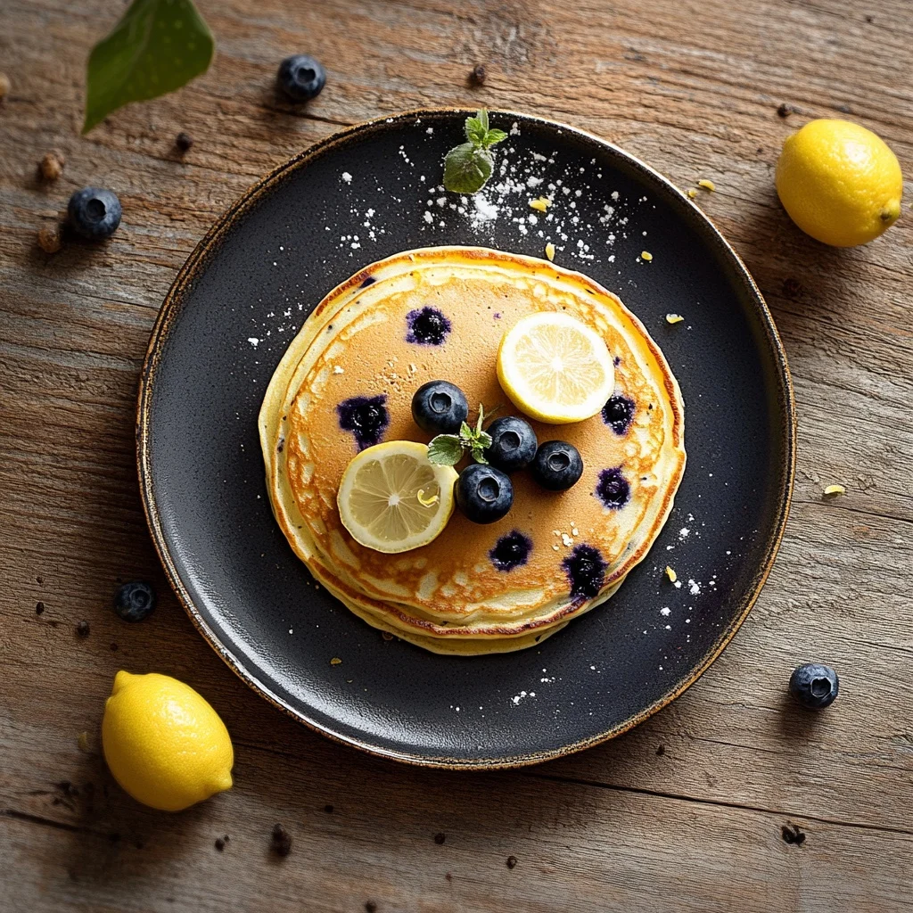 lemon blueberry ricotta pancakes ingredients