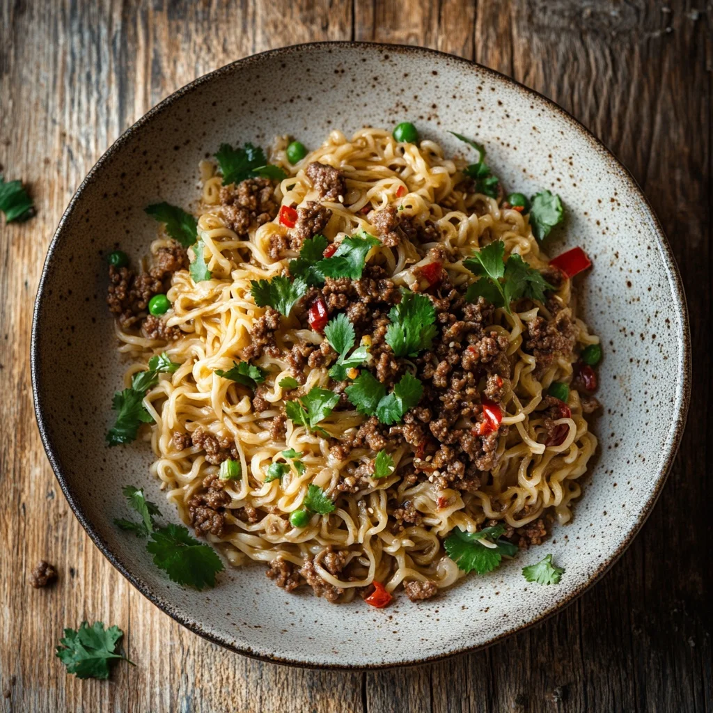 mongolian ground beef noodles recipe ingredients