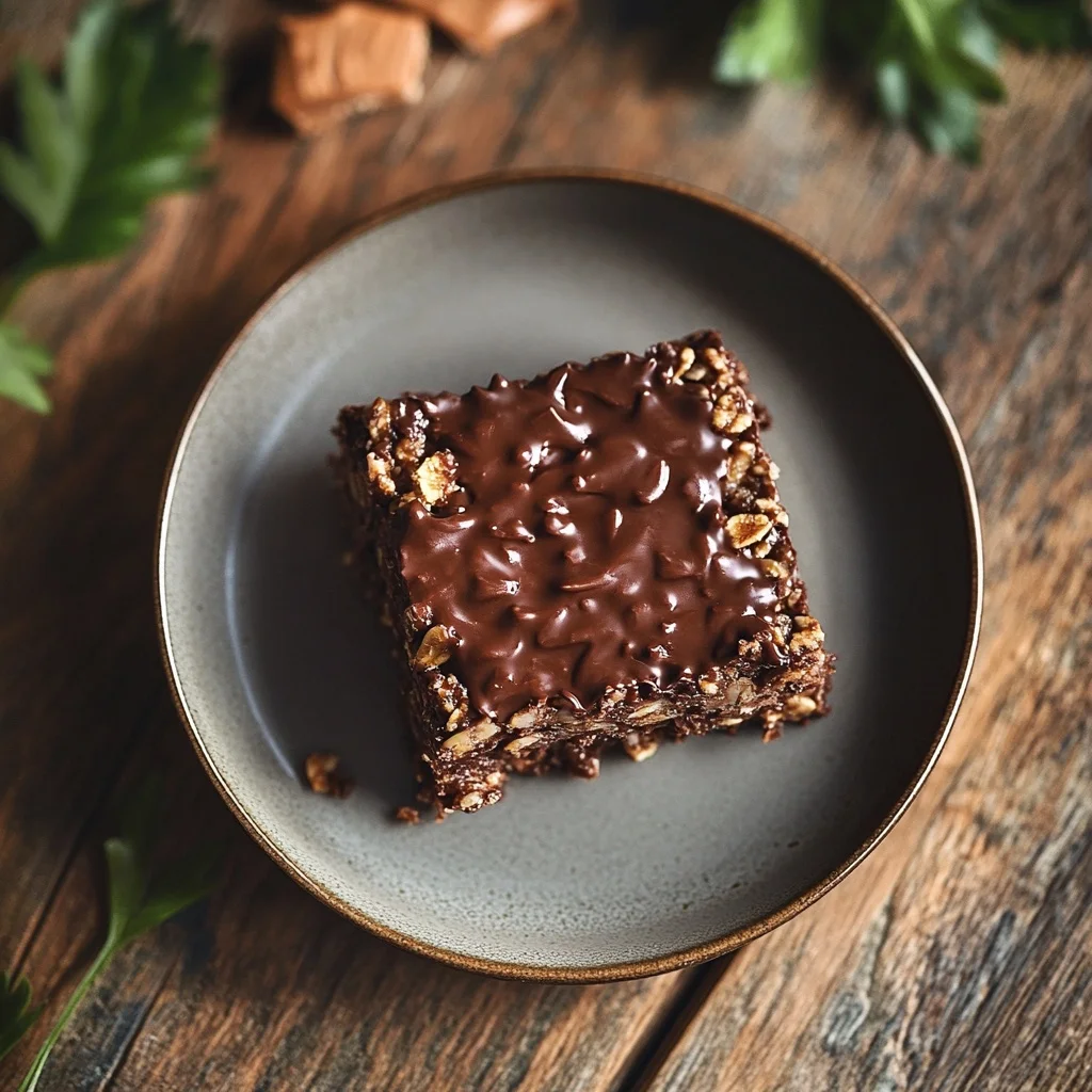 no-bake chocolate oatmeal bars