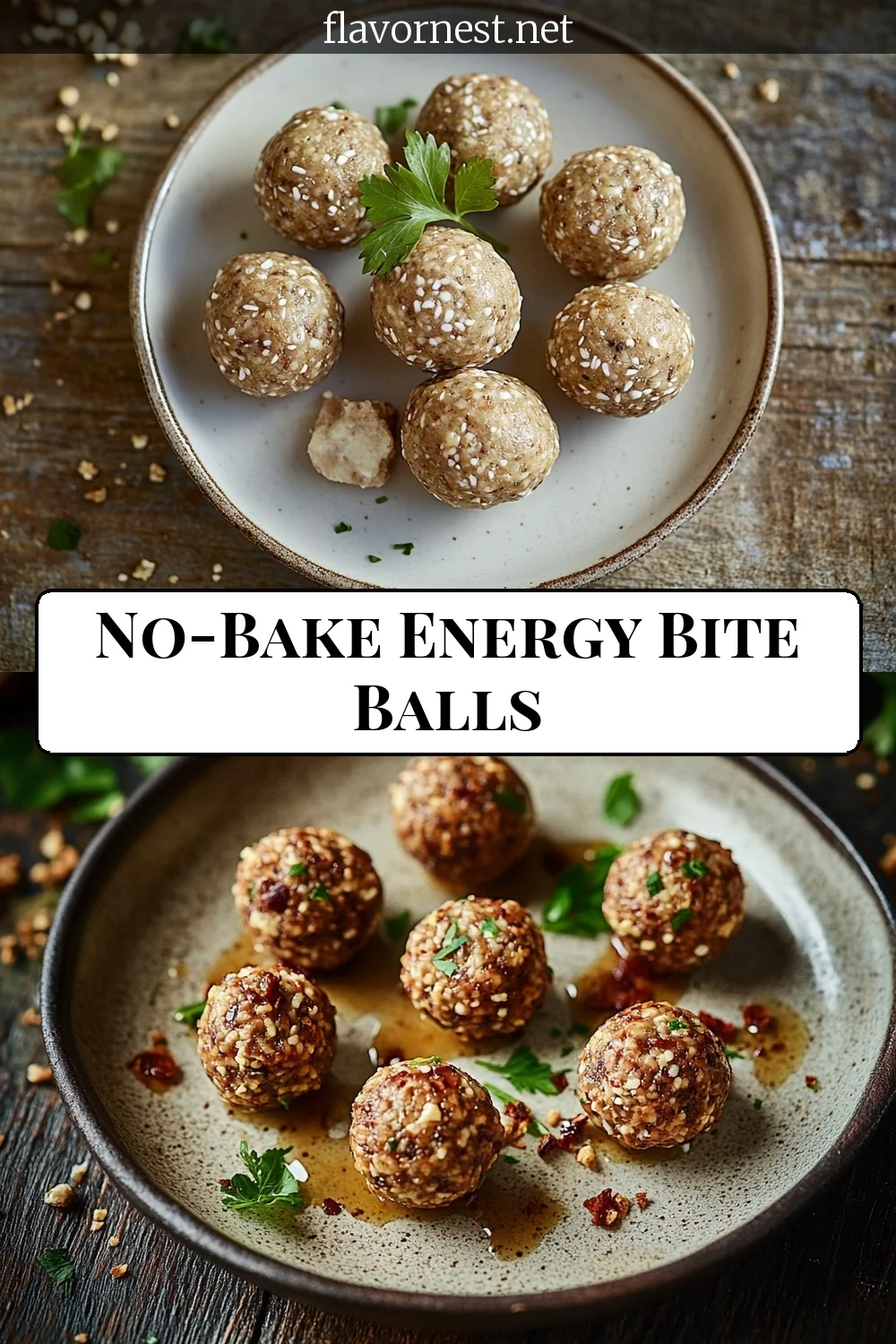 no-bake energy bite balls pin