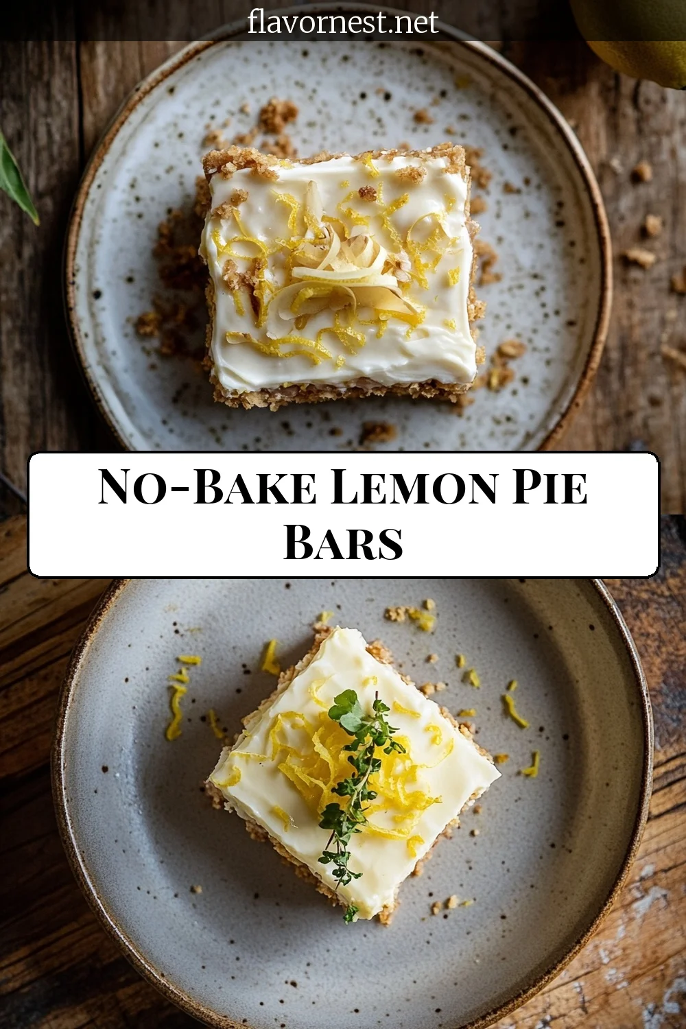 no-bake lemon pie bars pin