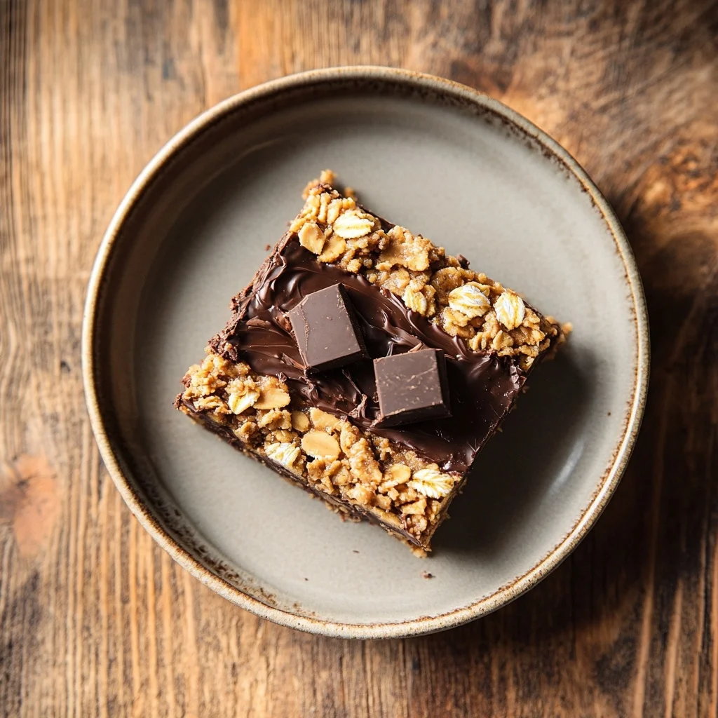 no bake peanut butter chocolate oat bars