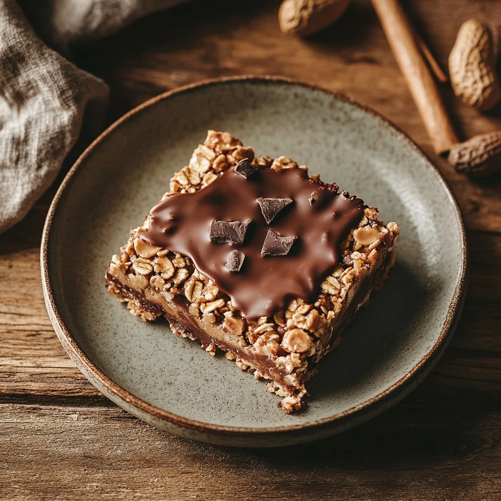 no bake peanut butter chocolate oat bars ingredients