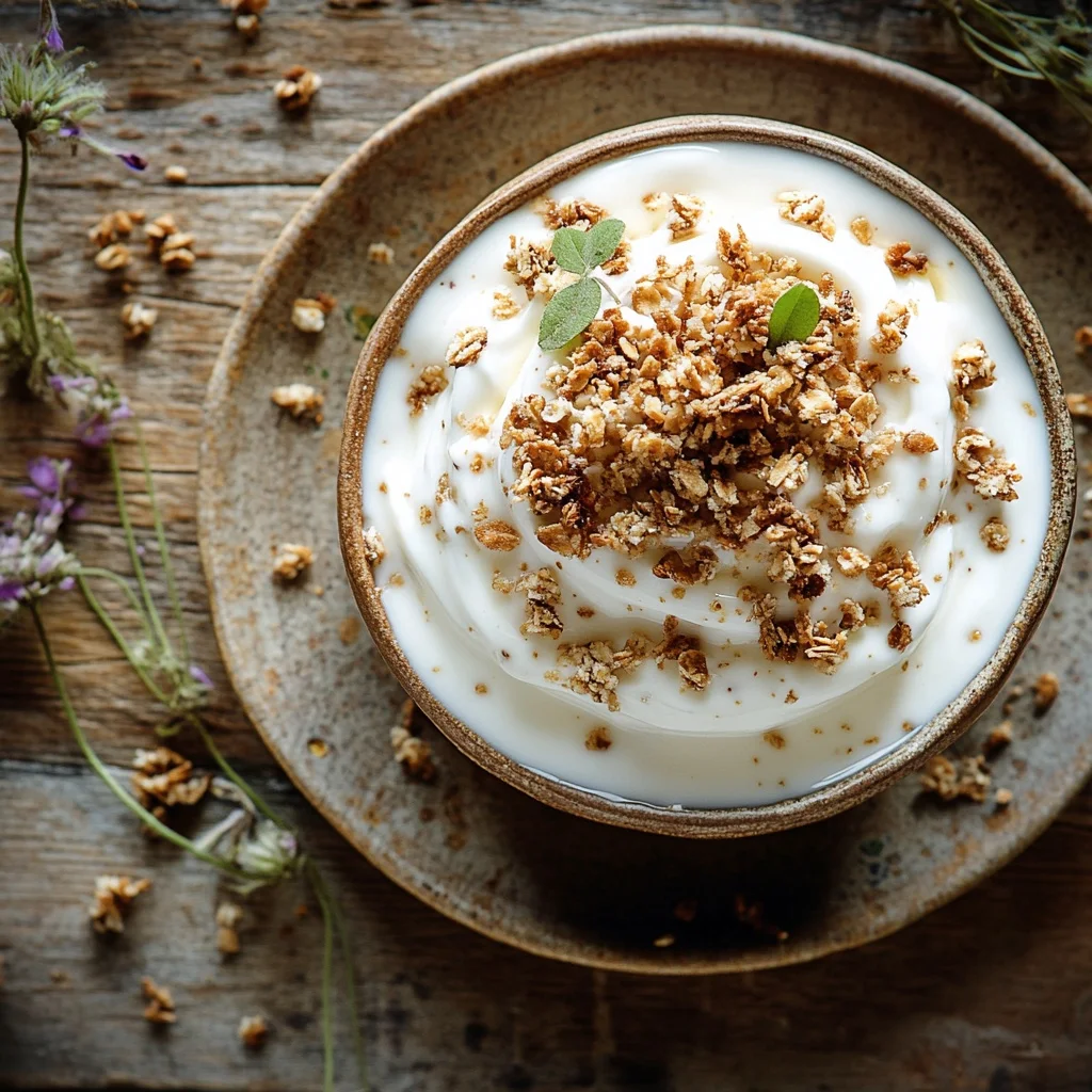 no-cook yogurt parfait layers serving suggestion