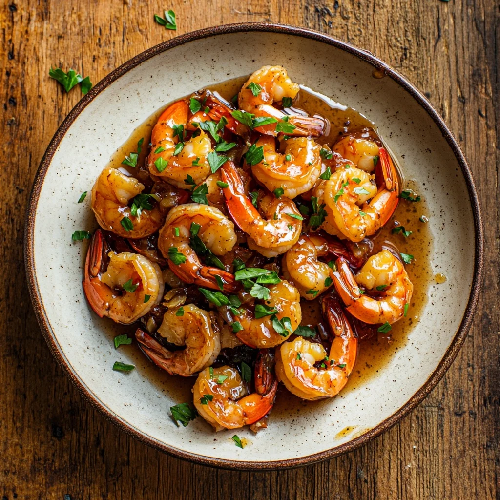 one pan honey garlic shrimp