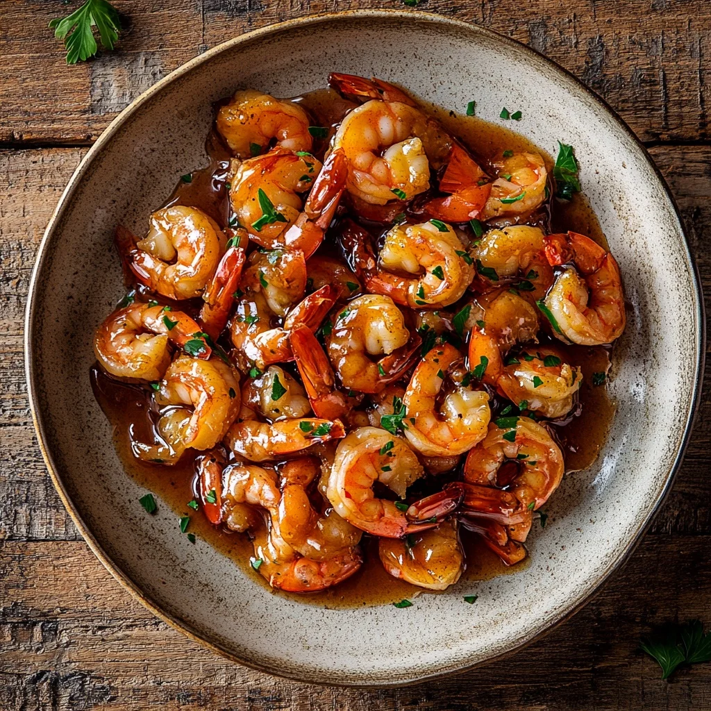 one pan honey garlic shrimp ingredients