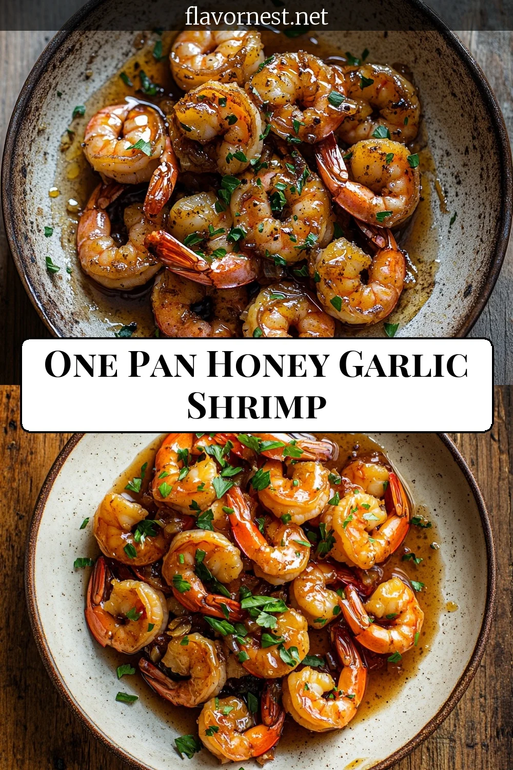 one pan honey garlic shrimp pin