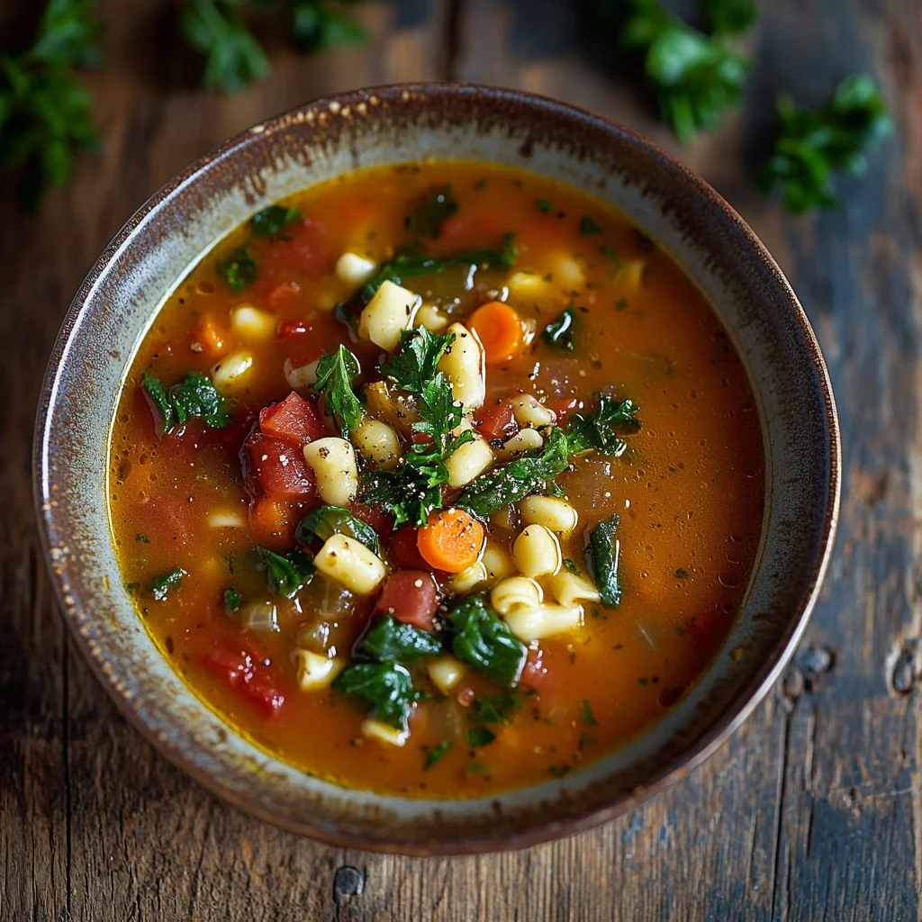one pot minestrone soup ingredients