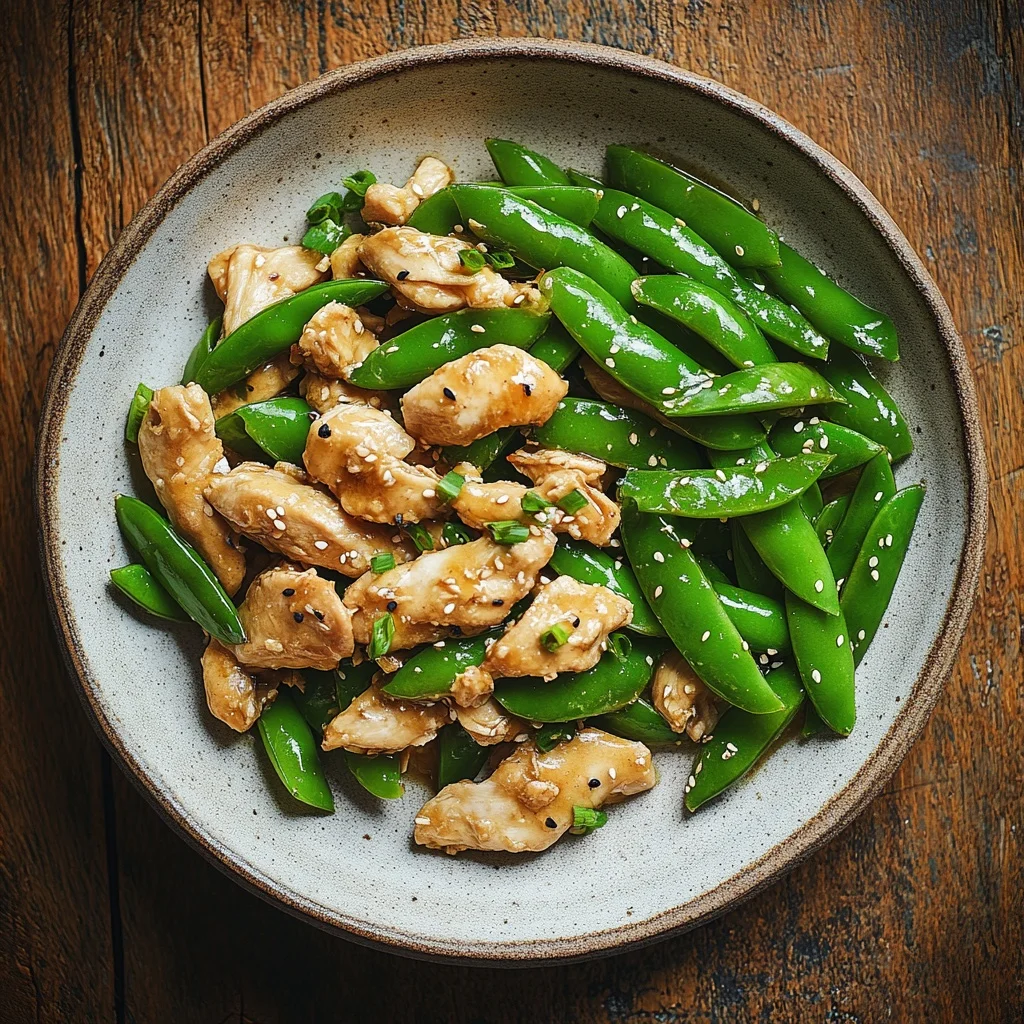 quick chicken stir fry with snap peas