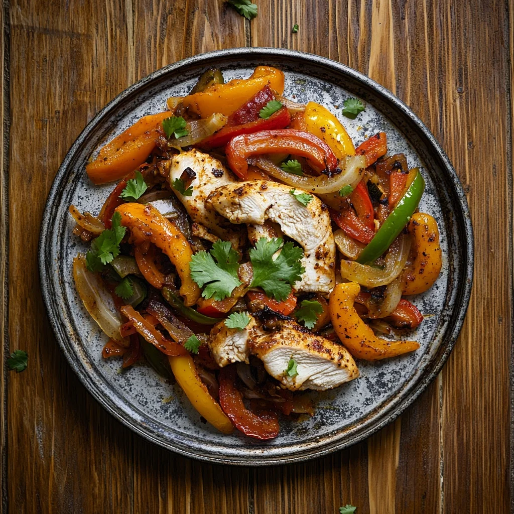 sheet pan fajita veggies and chicken