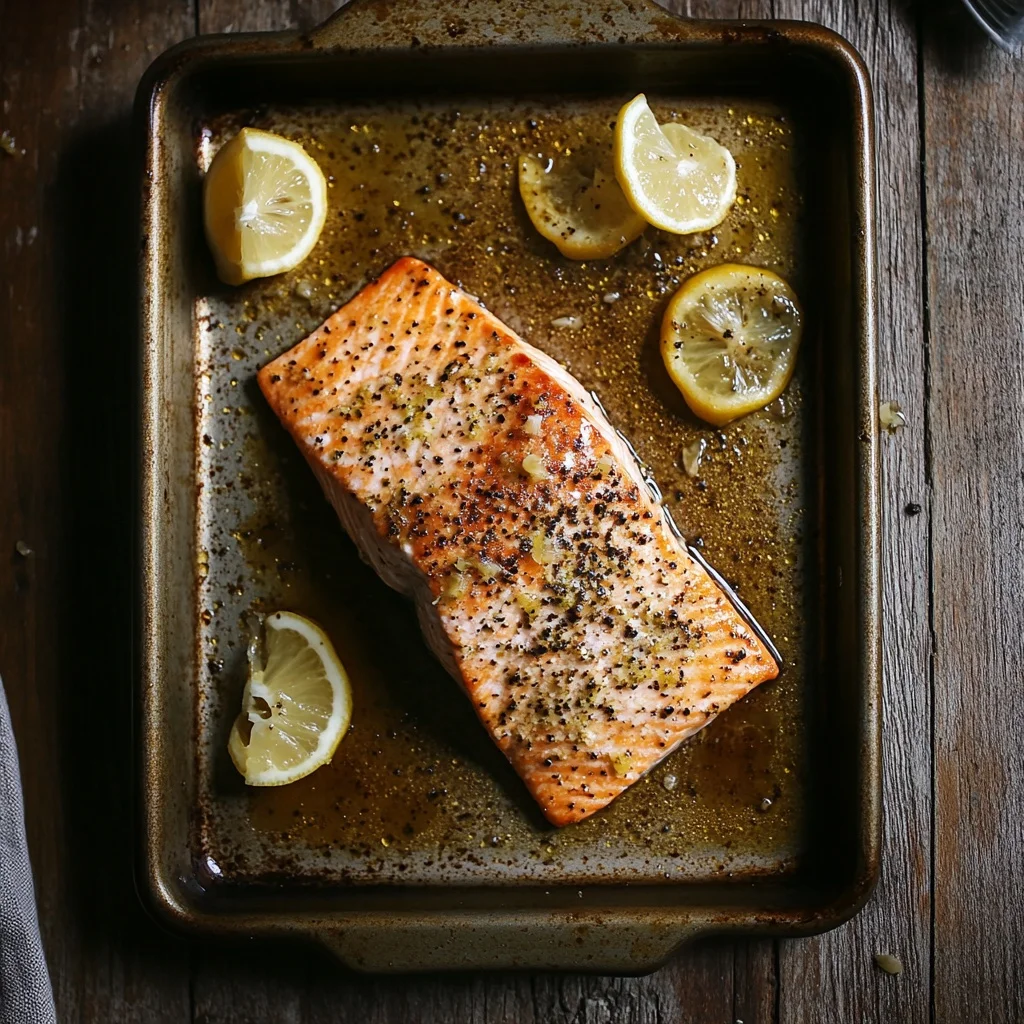 sheet pan lemon pepper salmon