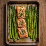 sheet pan salmon and asparagus