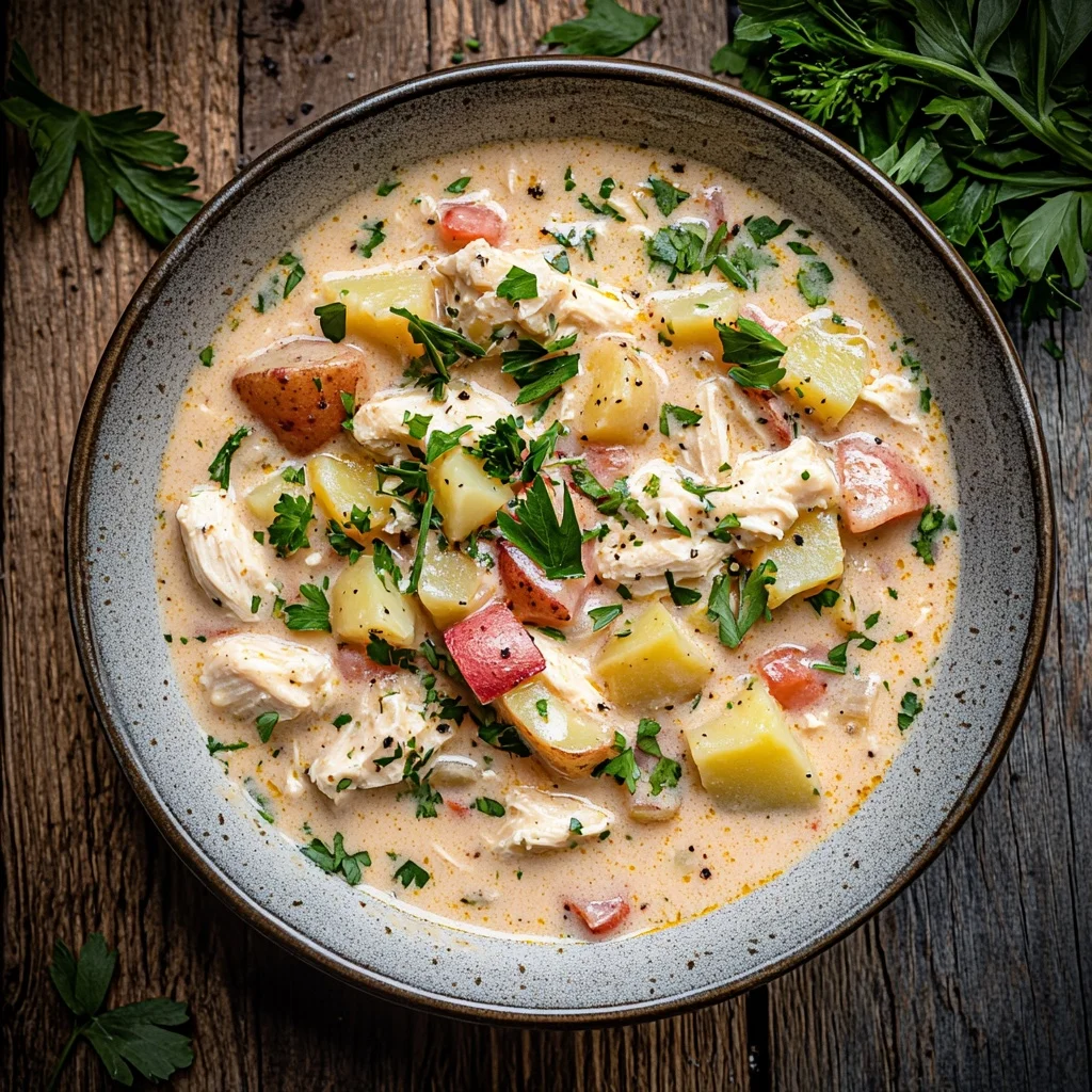 slow cooker creamy chicken and potato chowder ingredients