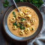 slow cooker creamy tortellini soup