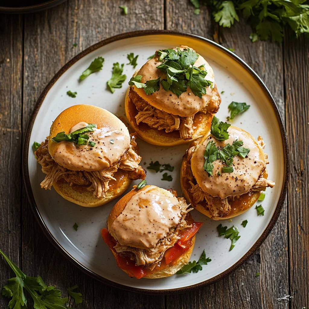 slow cooker mississippi chicken sliders ingredients