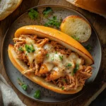 slow cooker pulled chicken sandwiches