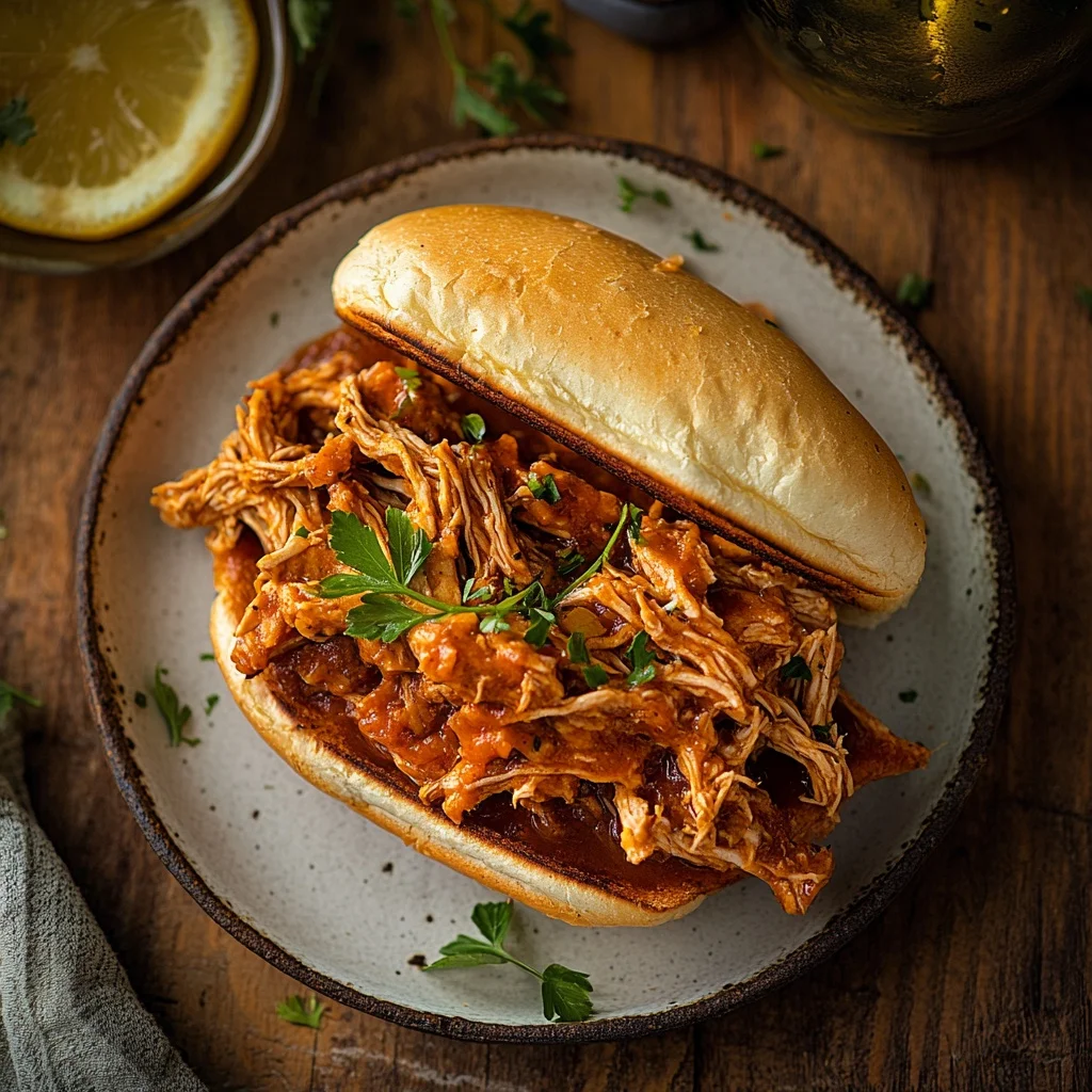 slow cooker pulled chicken sandwiches ingredients
