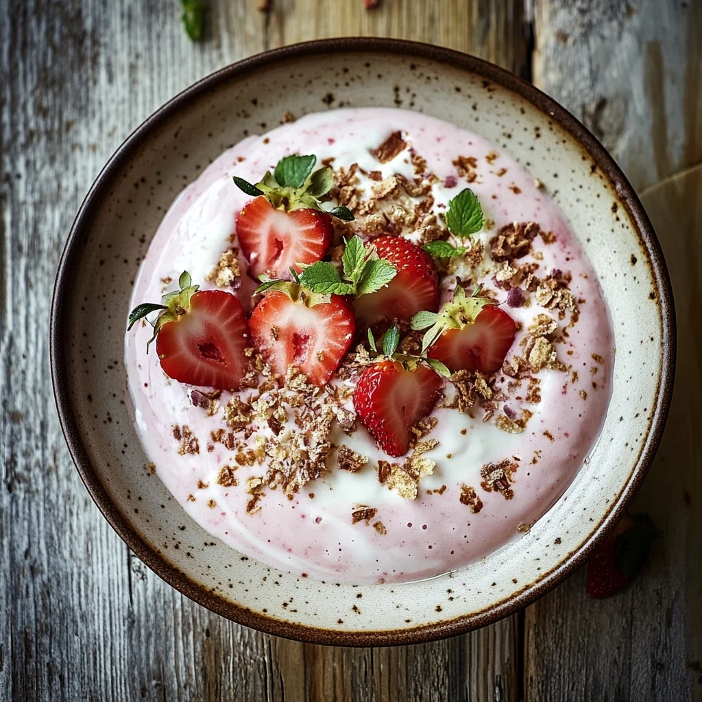 strawberry milkshake dreams 🍓🥤 serving suggestion