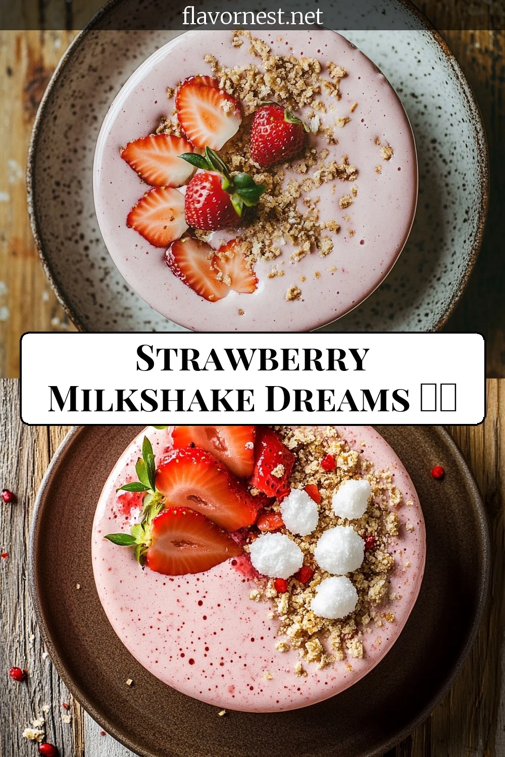 strawberry milkshake dreams 🍓🥤 pin