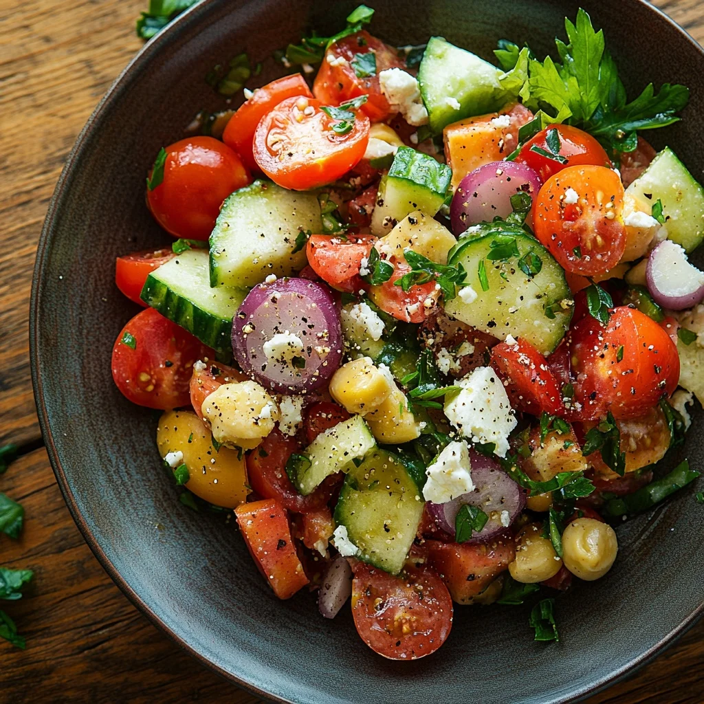 the best classic mediterranean salad recipe serving suggestion