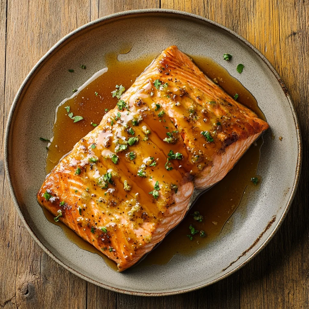 baked salmon with maple glaze serving suggestion