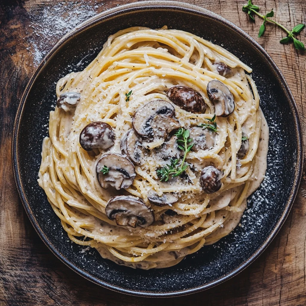 creamy mushroom pasta recipe