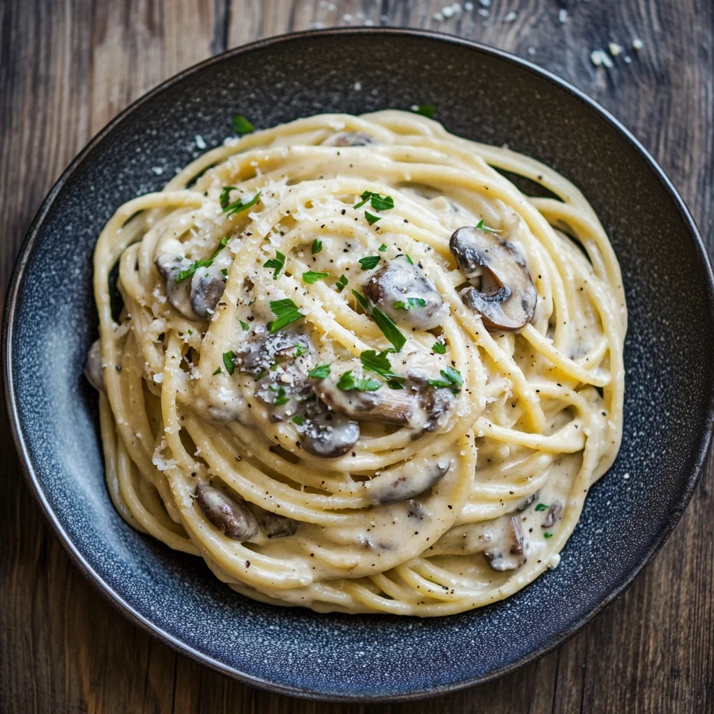 creamy mushroom pasta recipe ingredients