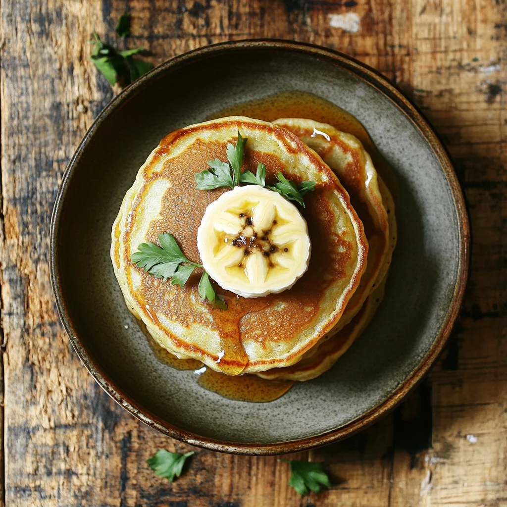 easy 2 ingredient banana pancakes