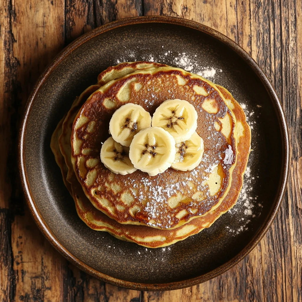 easy 2 ingredient banana pancakes serving suggestion