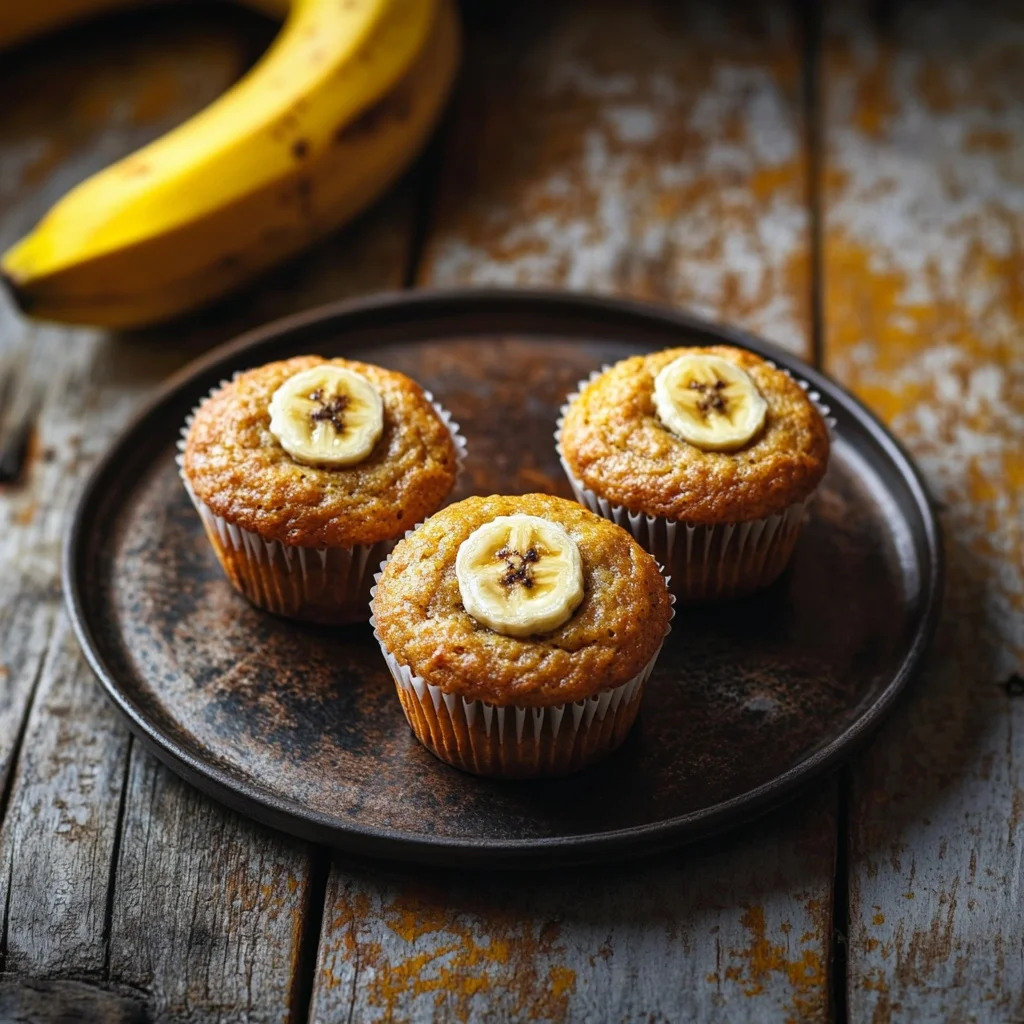 easy 4 ingredient banana muffins ingredients