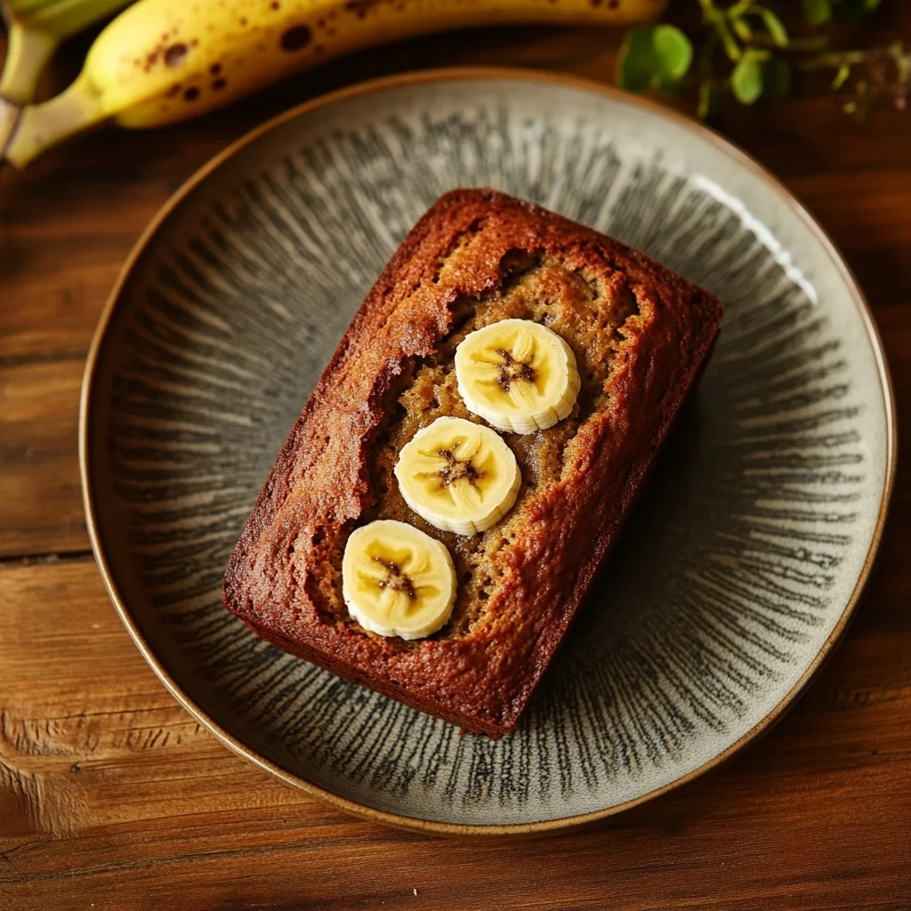 easy banana bread recipe with 3 bananas serving suggestion