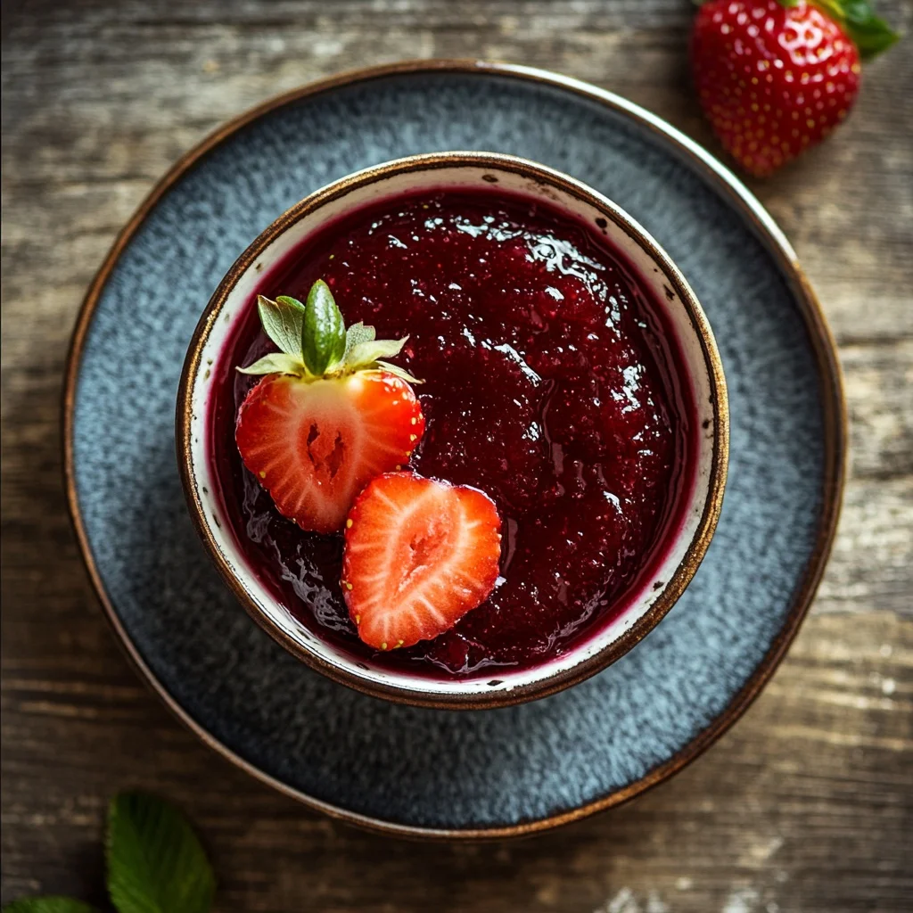 easy homemade strawberry jam ingredients