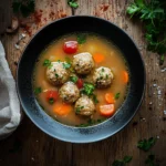 healthy turkey meatball soup