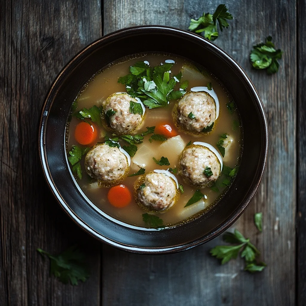 healthy turkey meatball soup ingredients