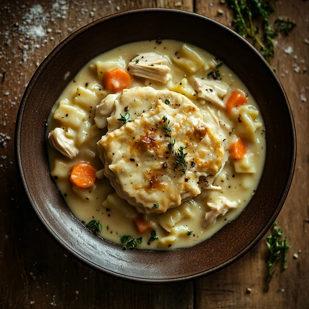 image for classic chicken pot pie pasta ingredients