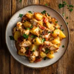 loaded chicken and potato casserole