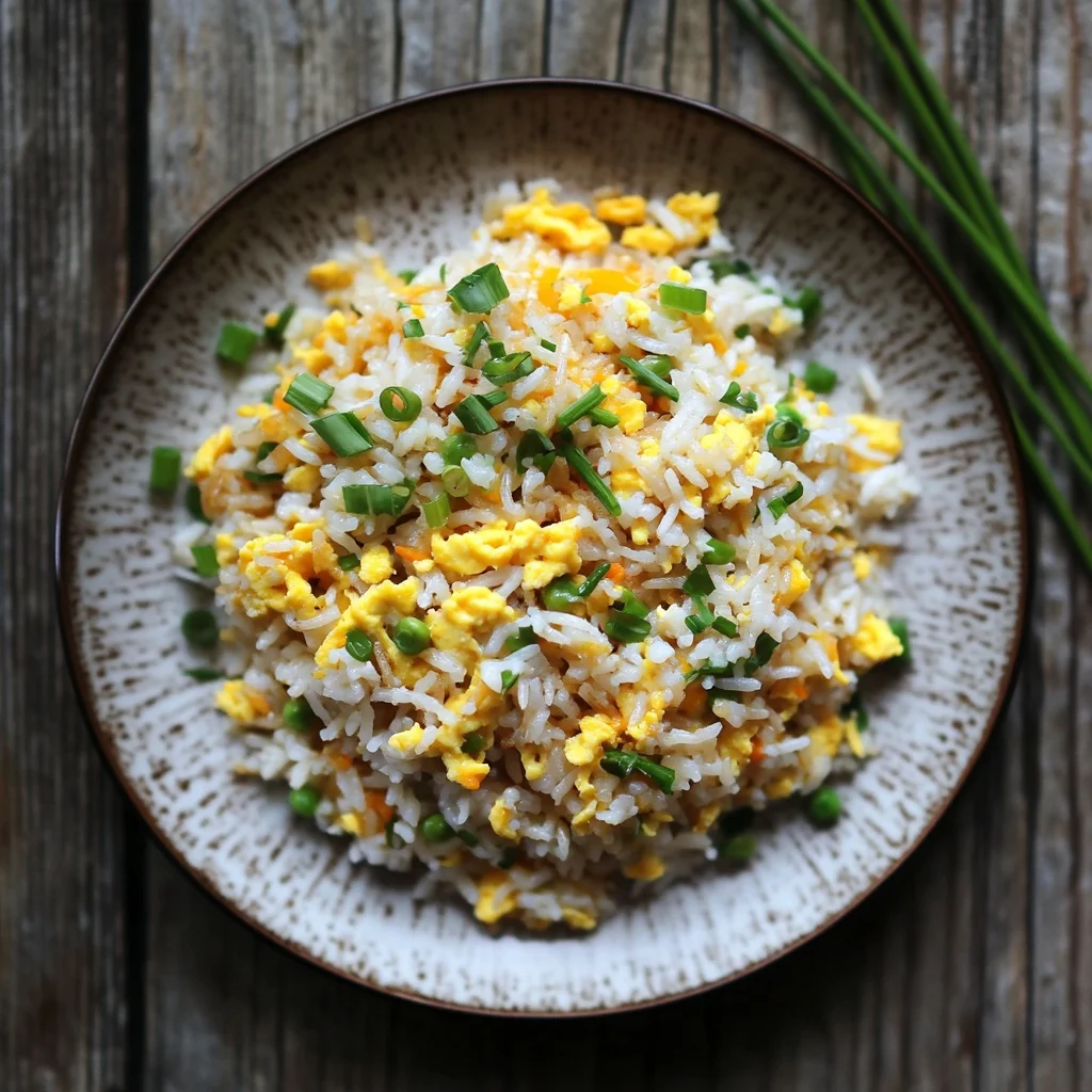 quick 15 minute egg fried rice serving suggestion