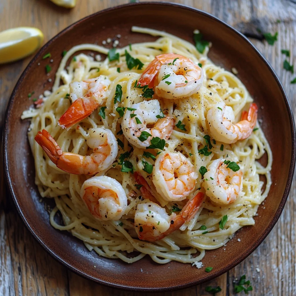 quick 20 minute shrimp scampi serving suggestion