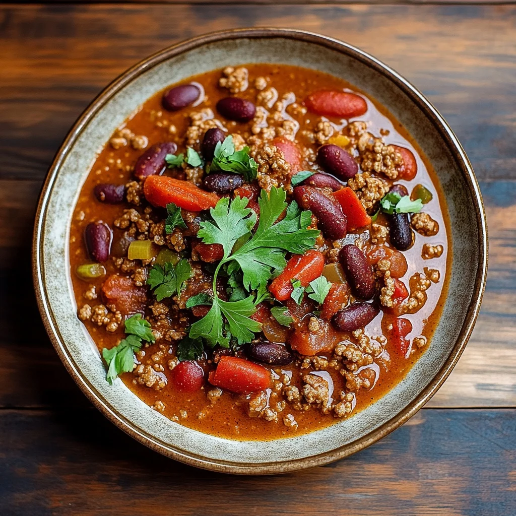 quick ground turkey chili recipe
