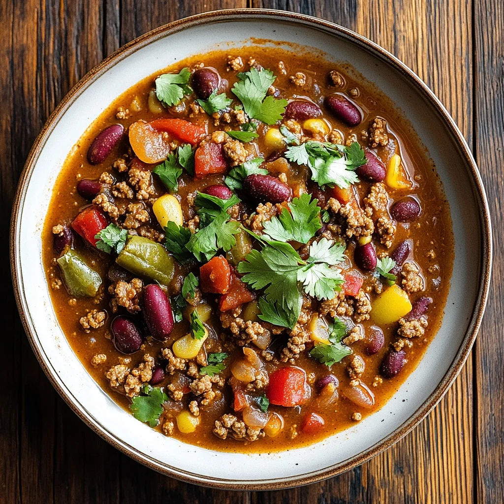 quick ground turkey chili recipe ingredients